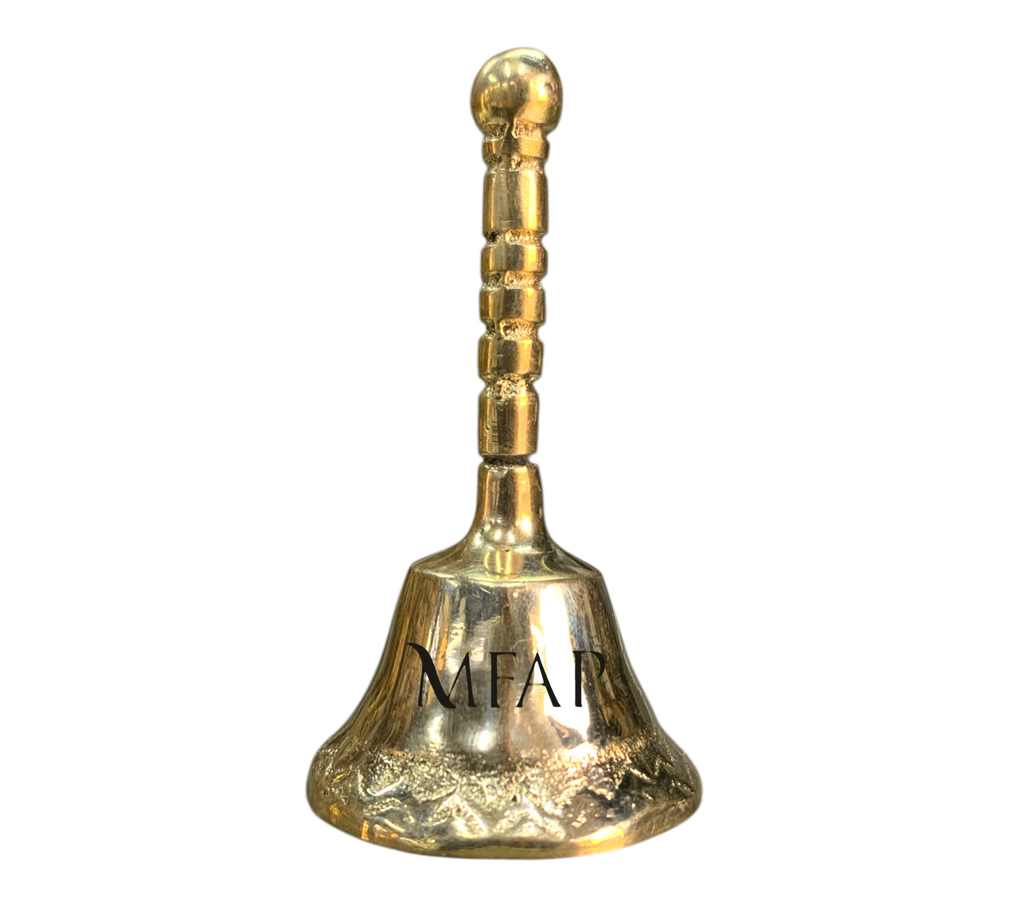 Campana palito en bronce fundido 7.5 cm - Llamarada de medianoche