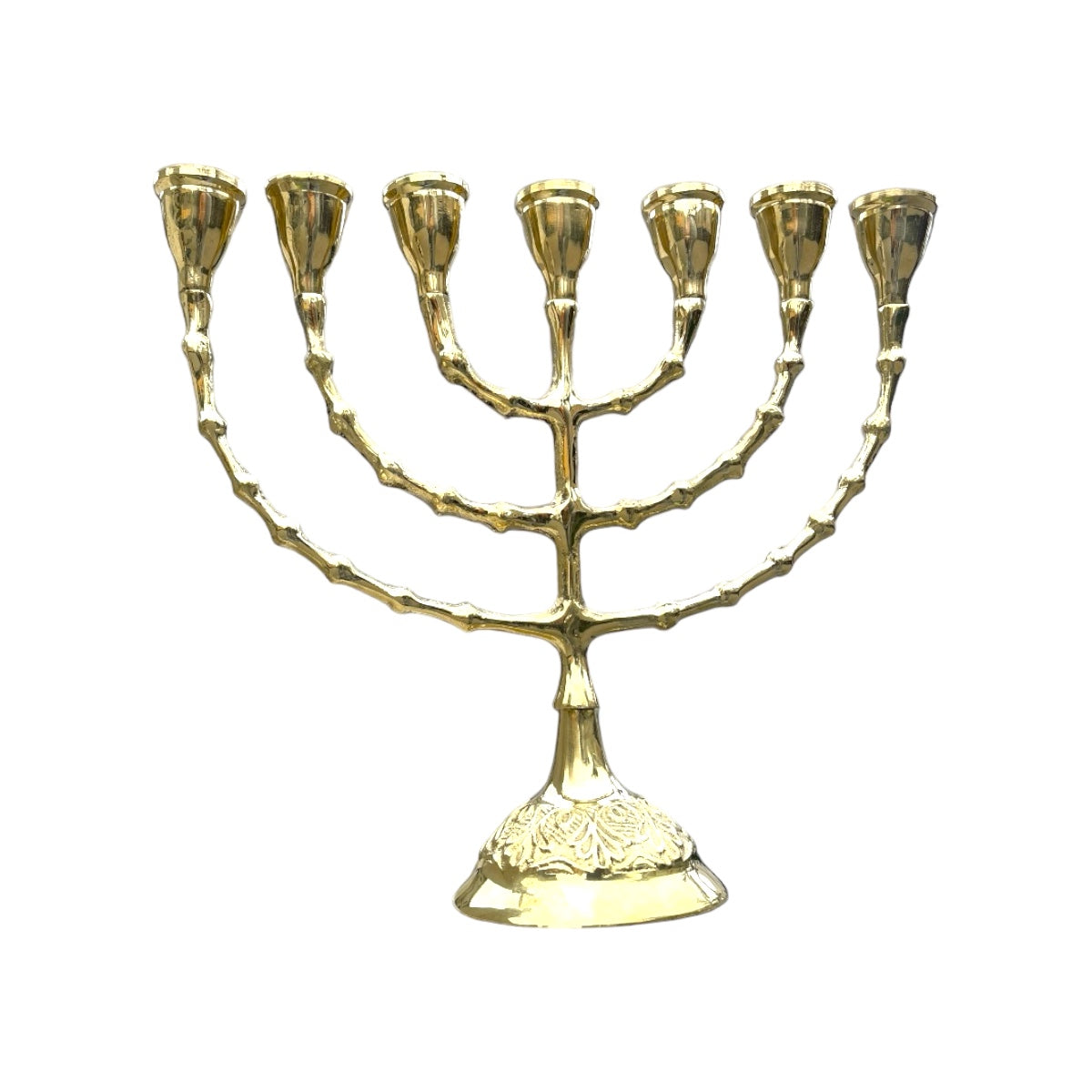 Menorá de 7 velas en bronce fundido 22.5 cm - Candelabro de vida