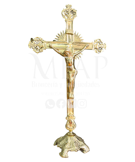 Cruz salvadora en bronce fundido 59 cm