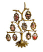 Árbol genealogico de 9 fotos en bronce fundido 22 cm - Árbol de las generaciones