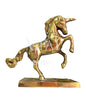 unicornio de bronce 15 cm