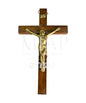 Cruz madera con bronce fundido 26 cm - Camino de fe
