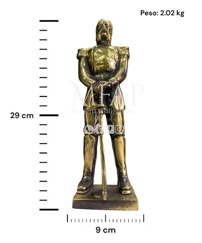 Andres Avelino Cáceres en bronce 29 cm