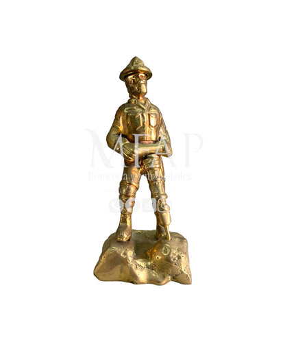 Minero en bronce fundido 15 cm - Vida de la mina