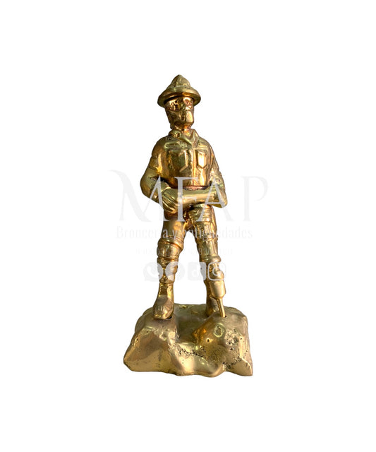 Vida de la mina - minero en bronce 15 cm