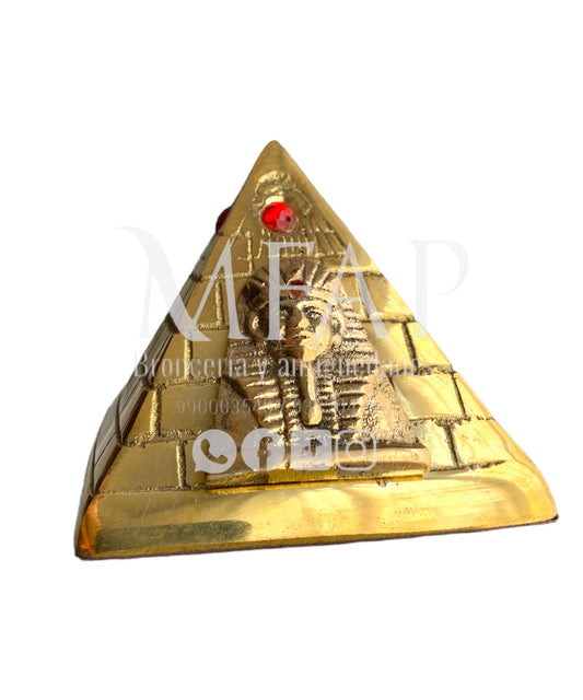 Cumbre dorada - piramide en bronce 7 cm