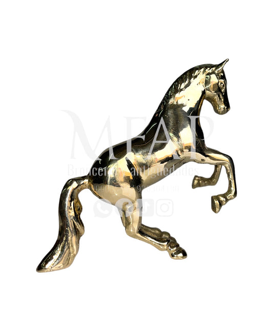 Relincho de oro - caballo de bronce 12 cm