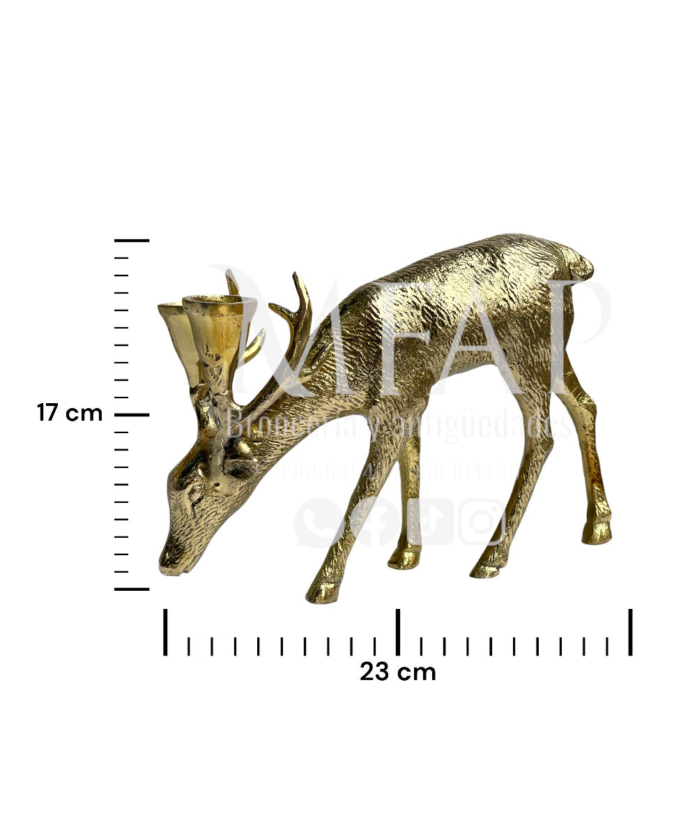 Guardia del claro - venado de bronce 17 cm