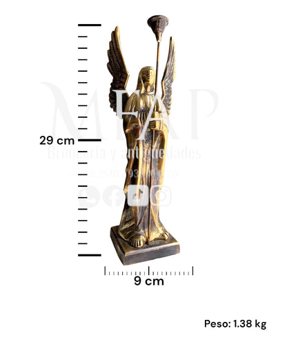 Angel en bronce fundido 29 cm - Protector divino