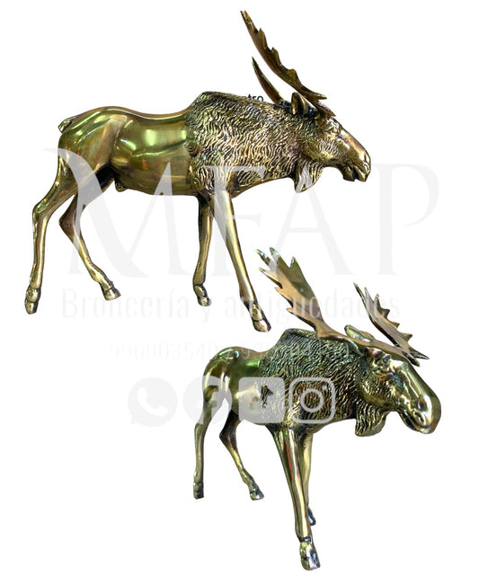 Guardia de los páramos - alce de bronce 17 cm