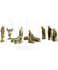 Nacimiento de 12 piezas mediano en bronce fundido 6 cm - Rebelión divina
