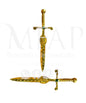 Espada de leyenda en bronce fundido 12 cm