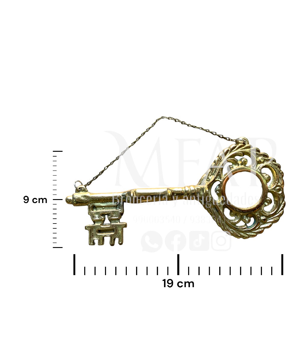 Timeless hooks - llave perchero en bronce 9 cm