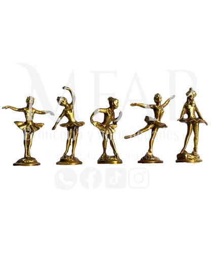 Bailarinas de ballet en bronce 12 cm