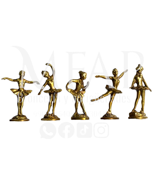 Bailarinas de ballet en bronce 12 cm