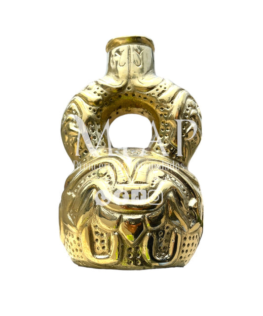 Huaco en bronce 20 cm