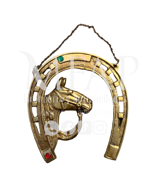 Sentido clasico - herradura grande en bronce 15 cm