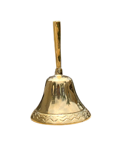 Campana de mesa en bronce fundido 13 cm - Cantos de aurora