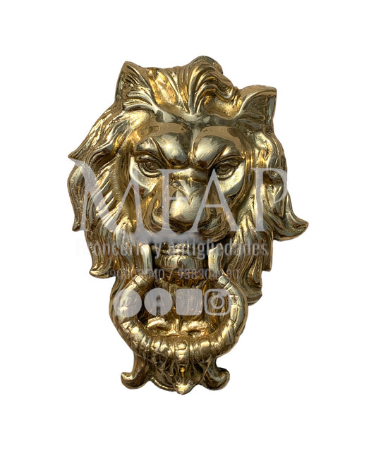 Rey del umbral - aldaba de bronce 26 cm