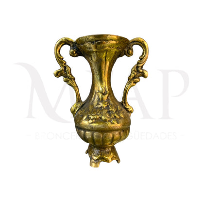 Esencia en flor - florero de dos asas en bronce 9.5 cm
