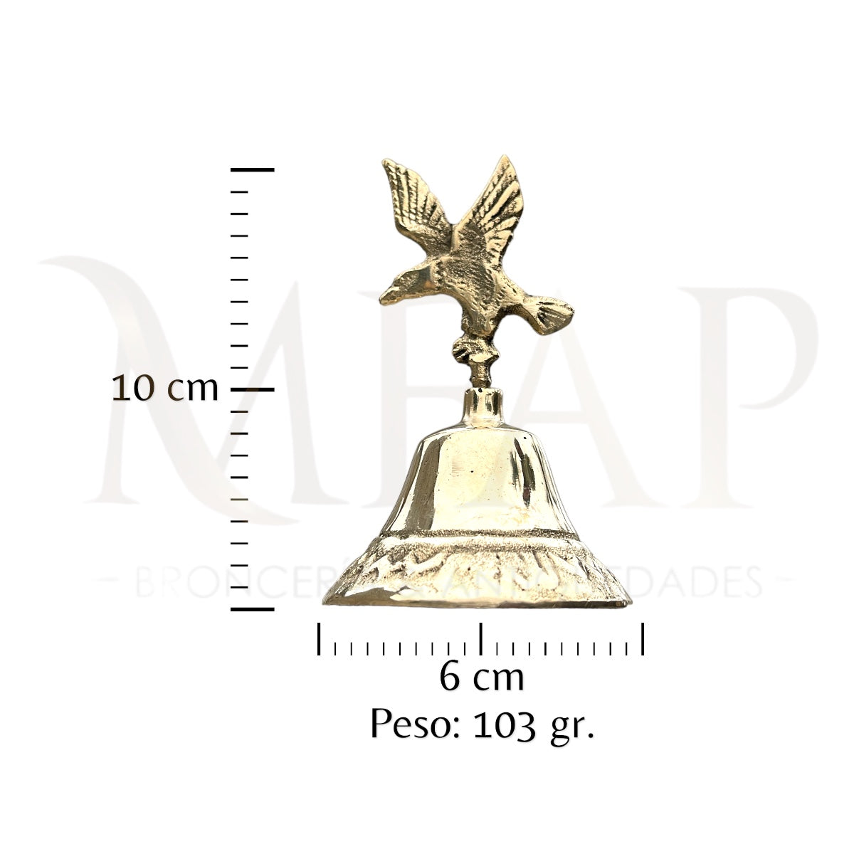 Campana de mesa águila 10 cm