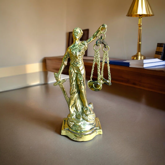 Ícono de la justicia - Dama de la Justica 13cm en bronce