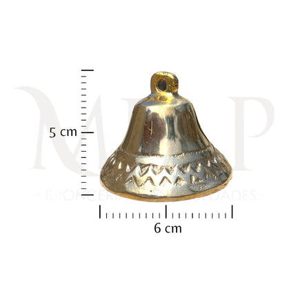 Cascabel mediano en bronce fundido 5cm - Danza 2