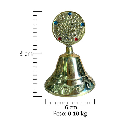 Melodía de los astros - campana de mesa pentagrama 8cm