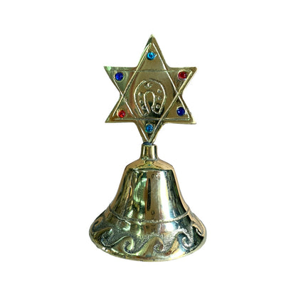 Campana de mesa en bronce fundido 10 cm - Crepitar de las estrellas