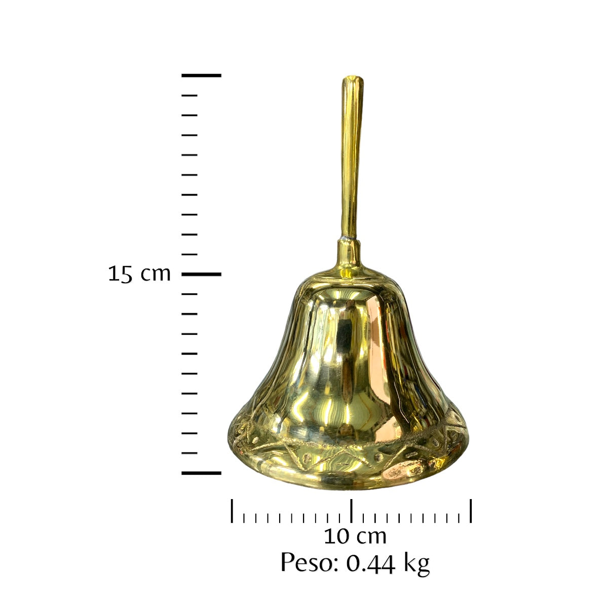 Campana de mesa en bronce fundido 15 cm - Eco de crepúsculo