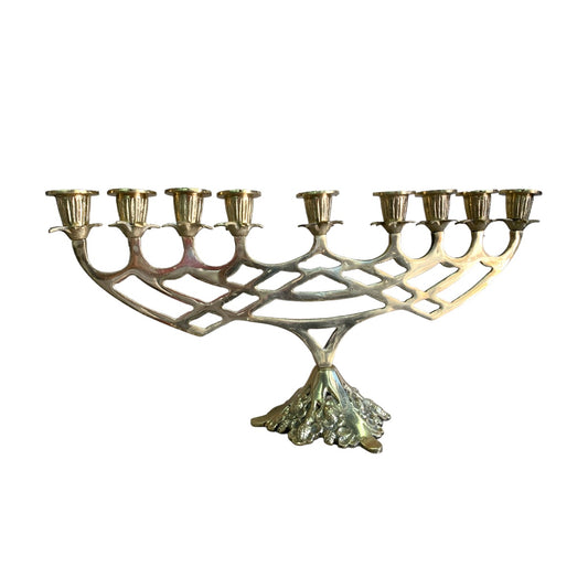 Candelabro de 9 velas en bronce fundido 22 cm - Centella de nueve