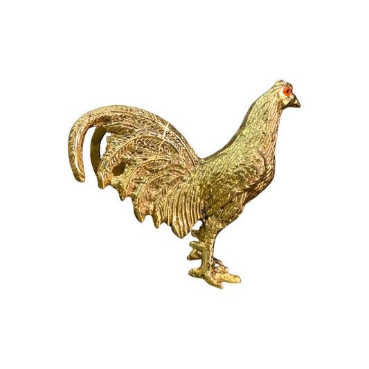 Canto férreo - gallo de bronce 9 cm