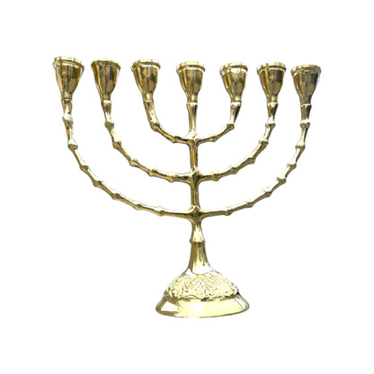 BRONZE MENORAH CANDLESTICK OF LIFE