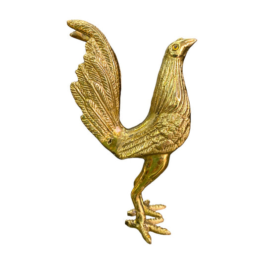 Plumaje real - gallo de bronce 14 cm