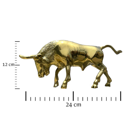 Majestad de la arena - toro de bronce 12 cm