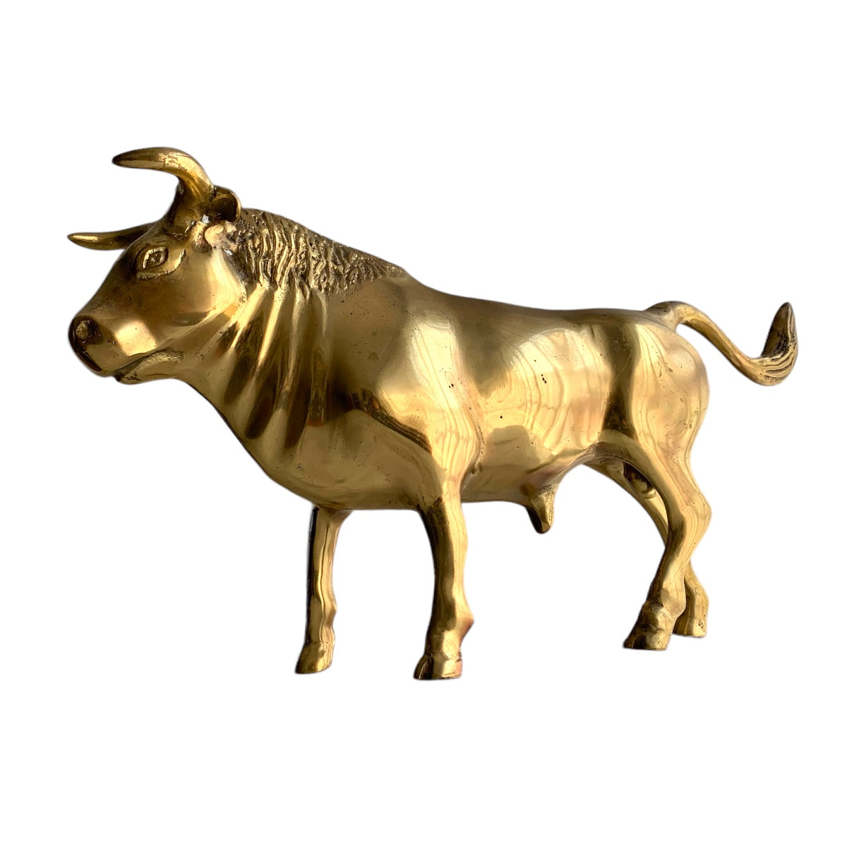 Toro de bronce fundido 19 cm - Poder salvaje