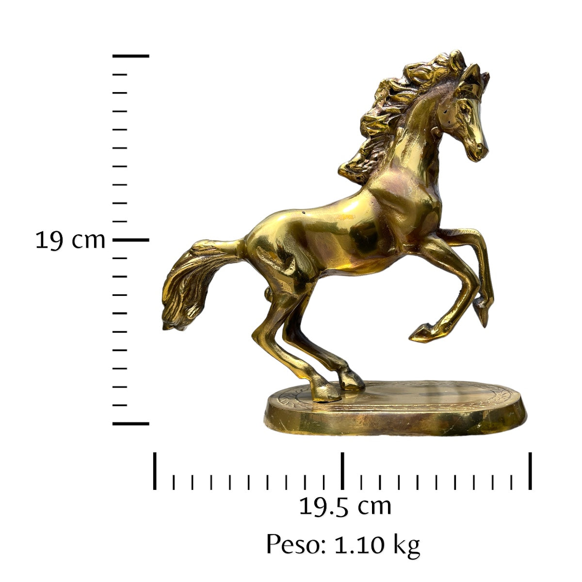 Leyenda de campo - caballo de bronce 19 cm