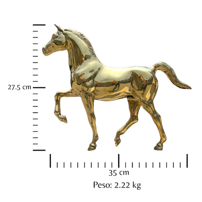 Caballo de bronce fundido 27.5 cm - Elegancia salvaje