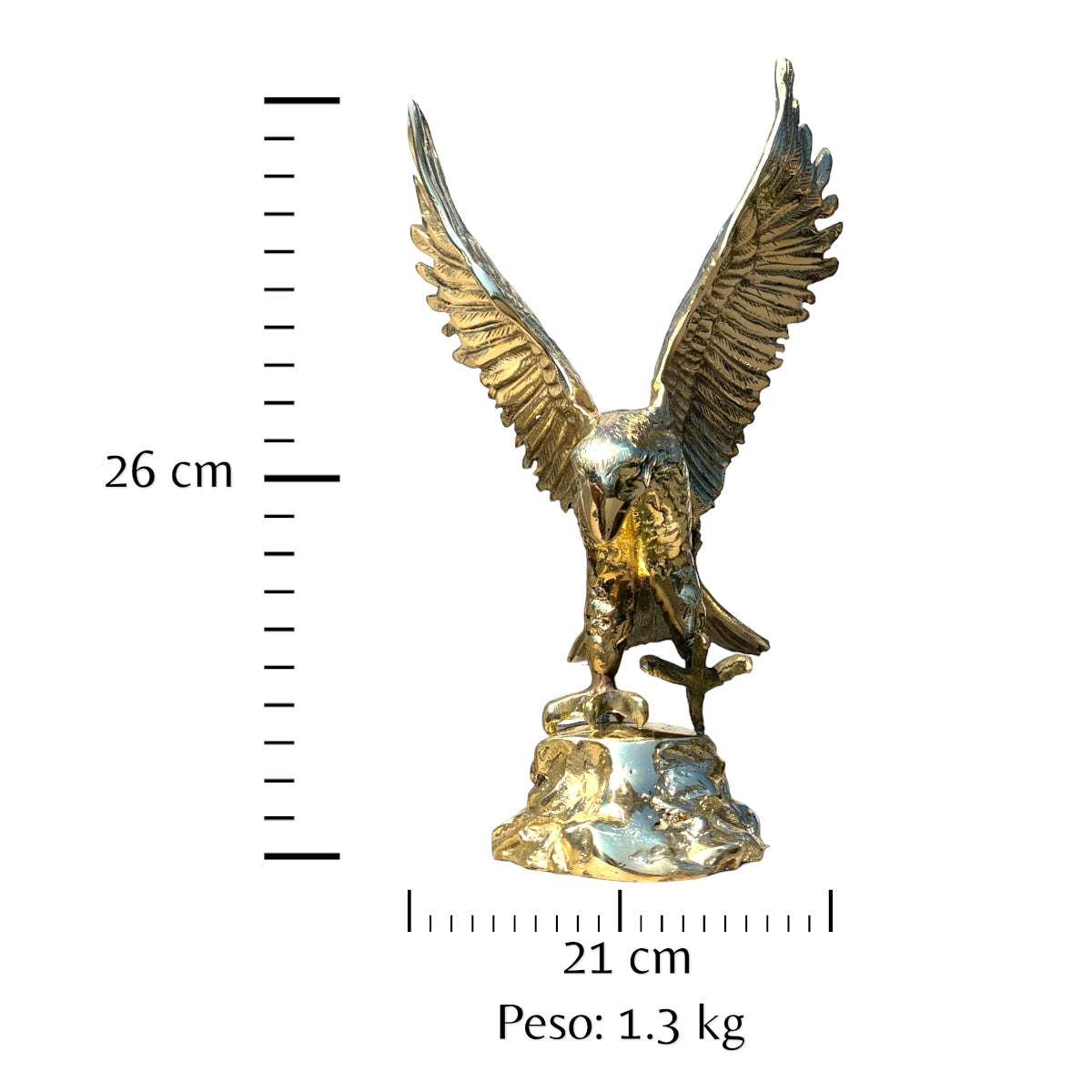 Viento de libertad - águila de bronce 26 cm