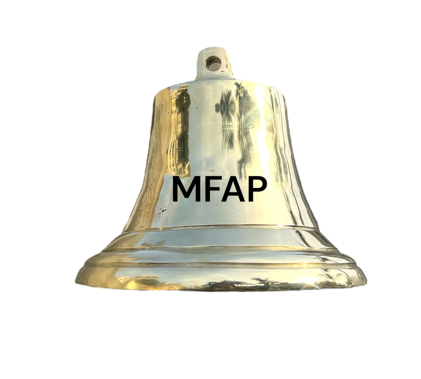 Campana en bronce fundido 20 cm - Poseidon / CBFP20