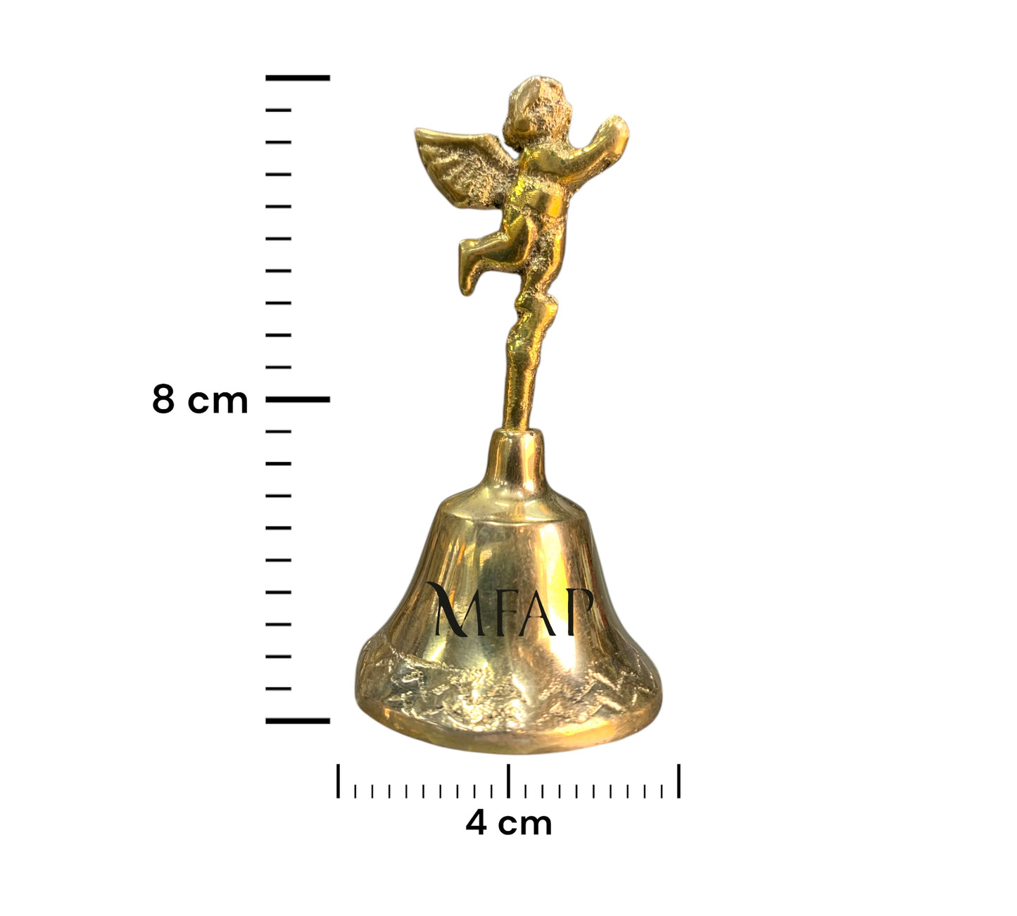 Campanita Arcangel en bronce fundido 8 cm