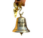 Pack campana bronce fundido 12 cm mas colgador mediano en bronce fundido - Apolo / PCBF12