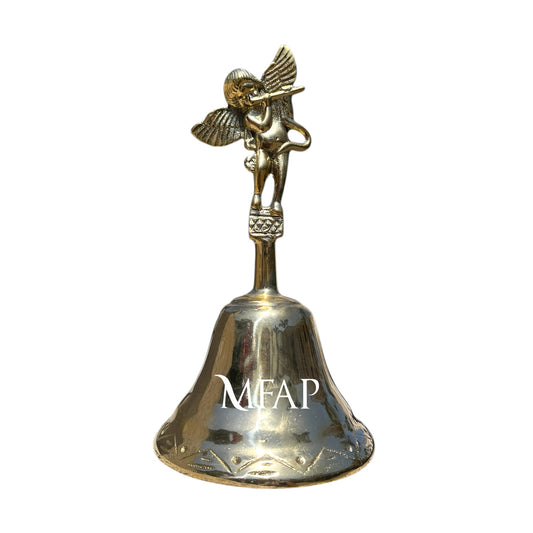 Campana querubín en bronce fundido 19 cm