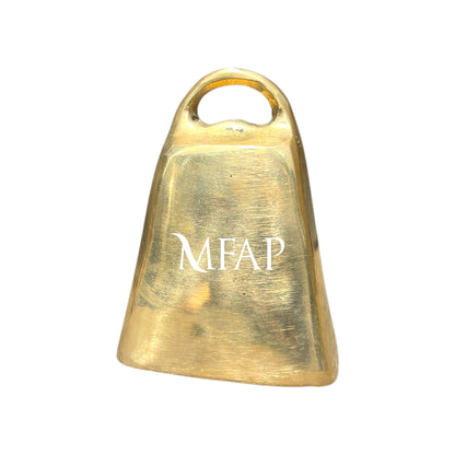 Cencerro en bronce fundido mediano 9 cm - Percusión del Valle