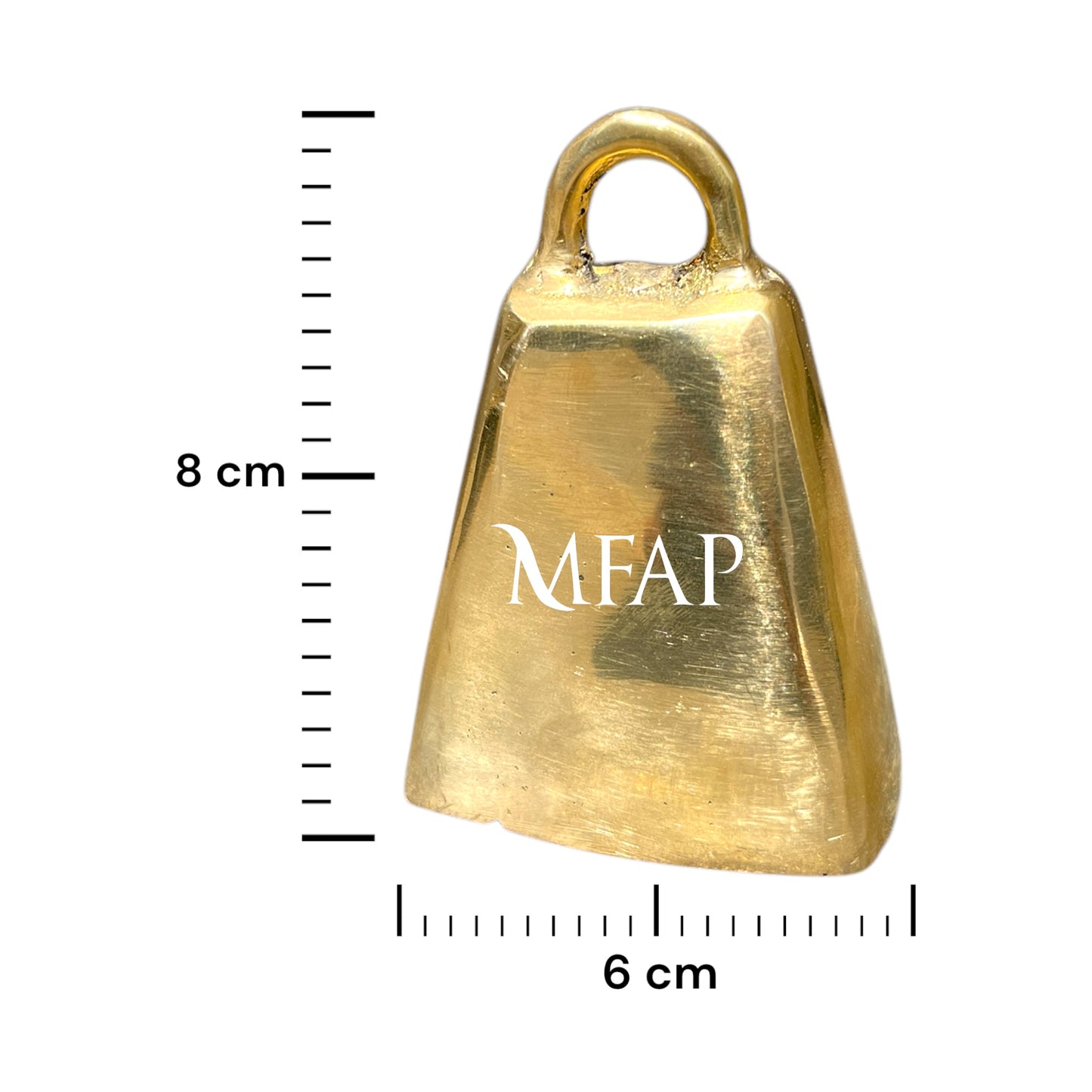 Cencerro en bronce fundido pequeño 8 cm - Canto de montaña