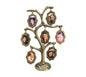 Árbol genealogico de 7 fotos en bronce fundido 18 cm - Origen dorado