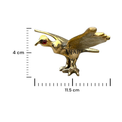 Mini cóndor de bronce fundido 4 cm
