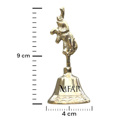 Campana en bronce fundido 9 cm - Elefante