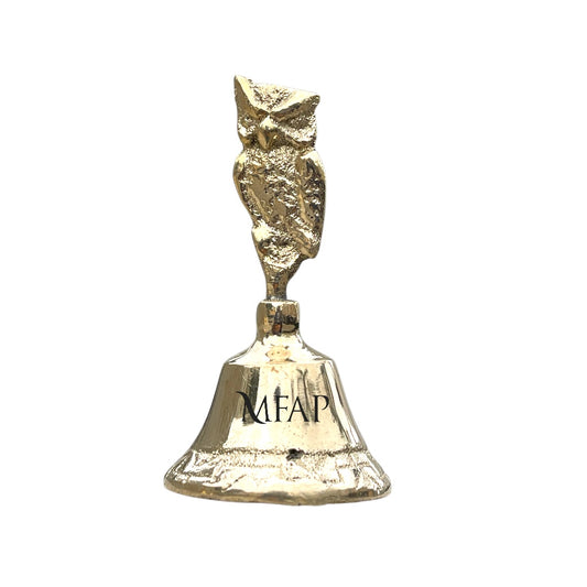 Campana en bronce fundido 7.5 cm - Buho