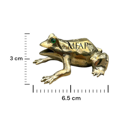 Sapito en bronce fundido 3 cm
